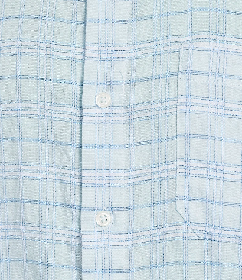 Tommy Bahama Big & Tall Barbados Breeze Playa Plaid Long Sleeve Woven Shirt