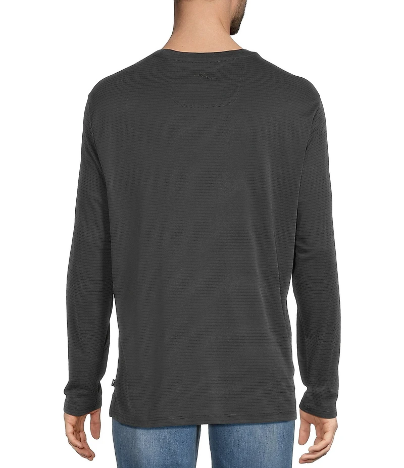 Tommy Bahama Big & Tall Bay Stripe Long Sleeve T-Shirt