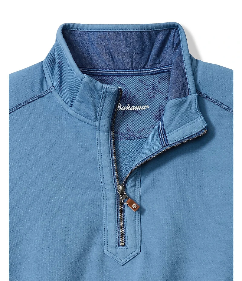Tommy Bahama Big & Tall Ben And Terry Half Zip Pullover