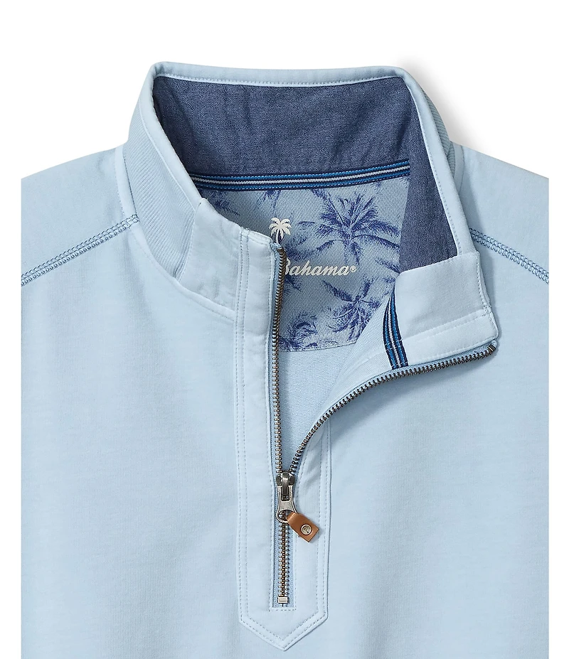 Tommy Bahama Big & Tall Ben And Terry Half Zip Pullover