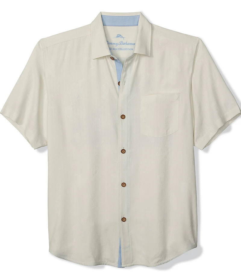 Tommy Bahama Big & Tall Blue Fin Distillery Short Sleeve Woven Shirt
