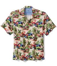 Tommy Bahama Big & Tall Cabana Skies Short Sleeve Woven Camp Shirt