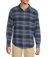 Tommy Bahama Big & Tall Cantera Plaid Long Sleeve Woven Shirt