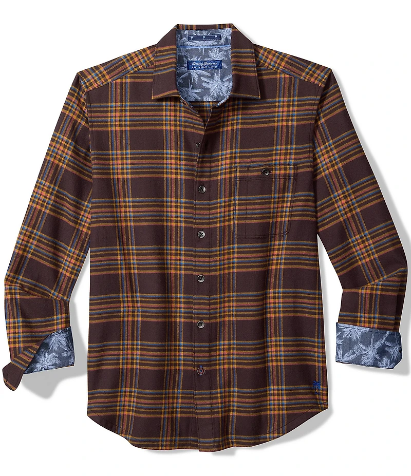 Tommy Bahama Big & Tall Canyon Beach Camano Plaid Long Sleeve Woven Shirt