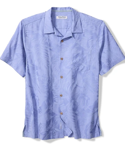 Tommy Bahama Big & Tall Coastal Ease Botanic Loom Short Sleeve Woven Camp Shirt