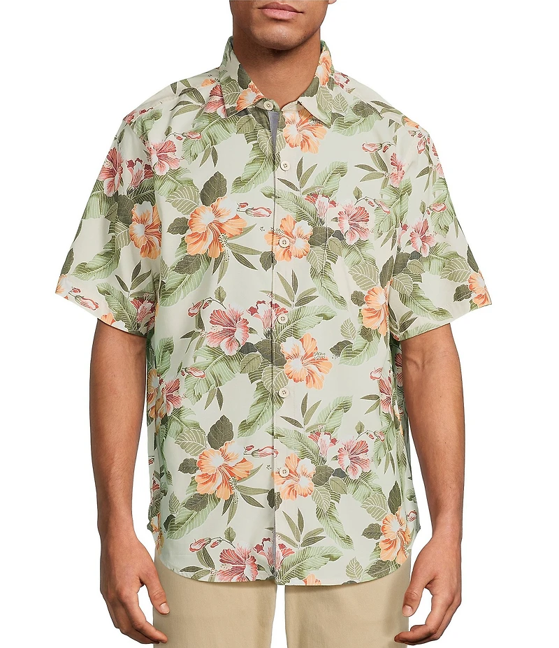 Tommy Bahama Big & Tall Coastal Ease Cali Grove Short Sleeve Woven Shirt