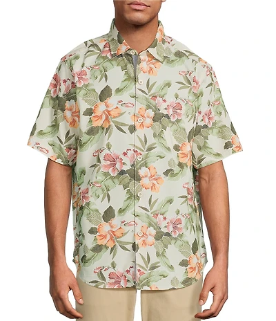 Tommy Bahama Big & Tall Coastal Ease Cali Grove Short Sleeve Woven Shirt
