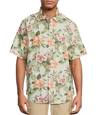 Tommy Bahama Big & Tall Coastal Ease Cali Grove Short Sleeve Woven Shirt