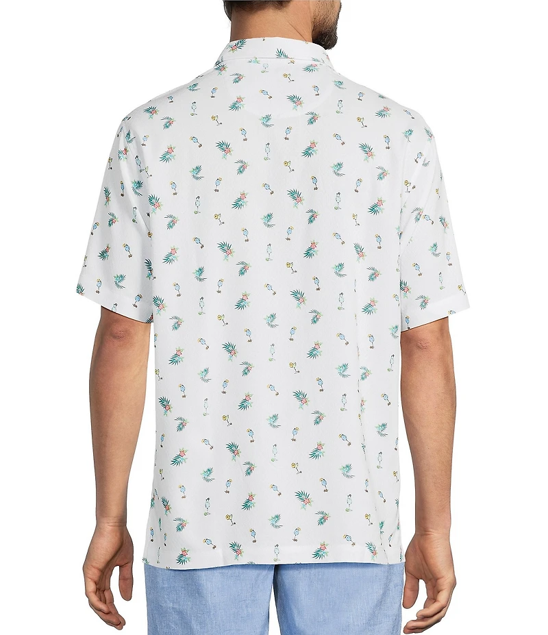 Tommy Bahama Big & Tall Coastal Ease Fiesta Fizz Short Sleeve Woven Shirt