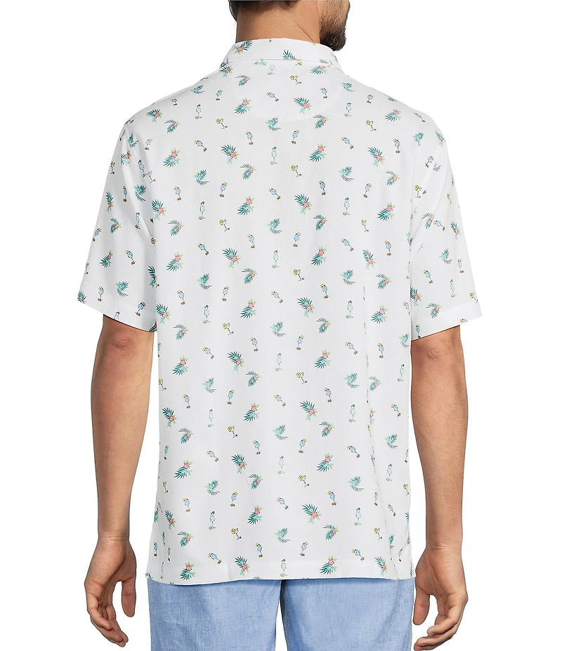 Tommy Bahama Big & Tall Coastal Ease Fiesta Fizz Short Sleeve Woven Shirt