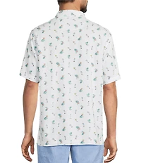 Tommy Bahama Big & Tall Coastal Ease Fiesta Fizz Short Sleeve Woven Shirt