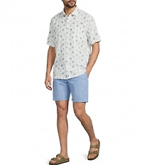 Tommy Bahama Big & Tall Coastal Ease Fiesta Fizz Short Sleeve Woven Shirt