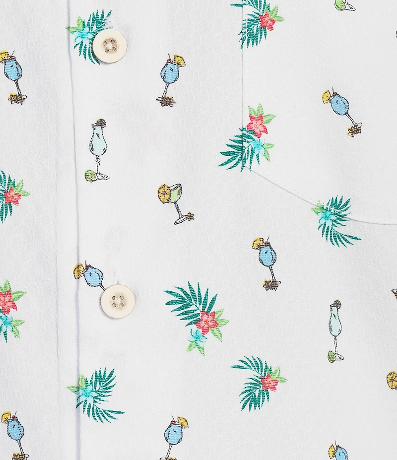 Tommy Bahama Big & Tall Coastal Ease Fiesta Fizz Short Sleeve Woven Shirt