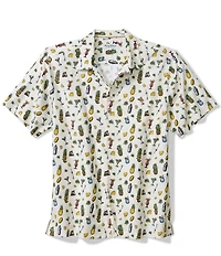 Tommy Bahama Big & Tall Coastal Ease Shake And Sip Short Sleeve Woven Camp Shirt