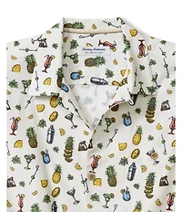 Tommy Bahama Big & Tall Coastal Ease Shake And Sip Short Sleeve Woven Camp Shirt