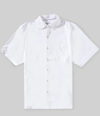 Tommy Bahama Big & Tall Coastal Ease Shoreline Check Short Sleeve Woven Camp Shirt