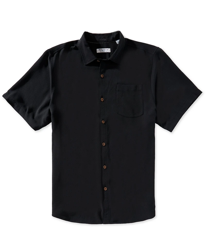 Tommy Bahama Big & Tall Coastal Ease Shoreline Check Short Sleeve Woven Camp Shirt