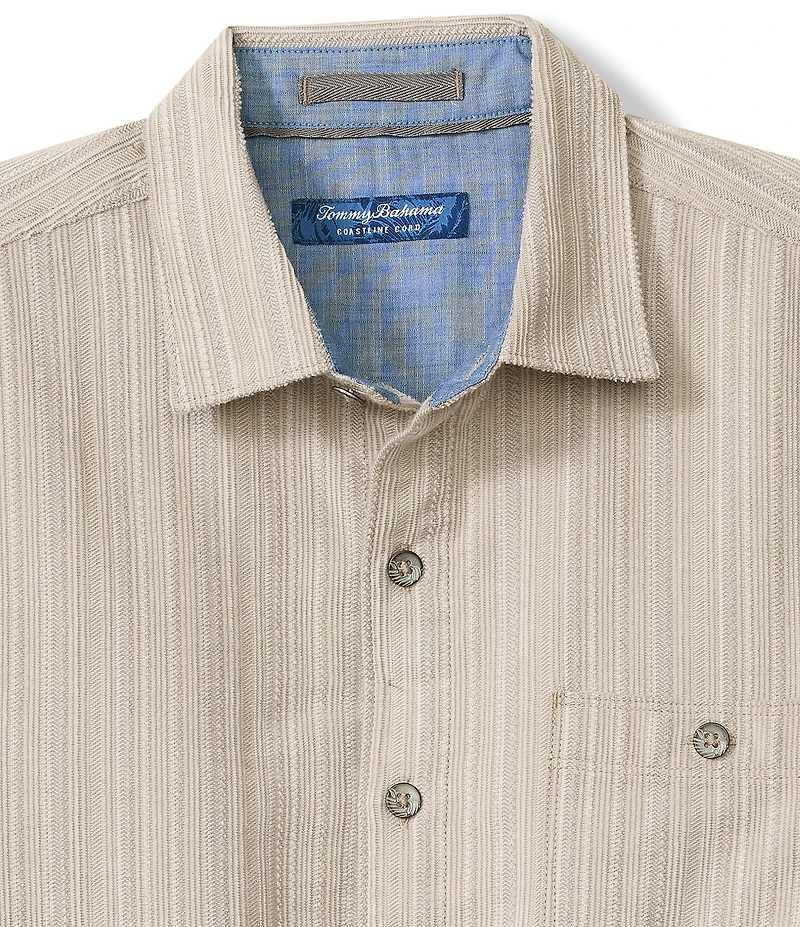 Tommy Bahama Big & Tall Coastline Cord Montecito Stripe Long Sleeve Woven Shirt