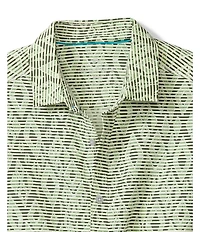 Tommy Bahama Big & Tall Costa Wave Diamond Club Performance Stretch Short Sleeve Woven Shirt