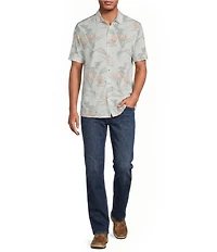 Tommy Bahama Big & Tall Costa Wave Festa Fronds Short Sleeve Woven Shirt