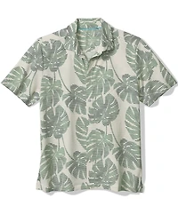 Tommy Bahama Big & Tall Costa Wave Monstera Mash Camp Short Sleeve Woven Shirt