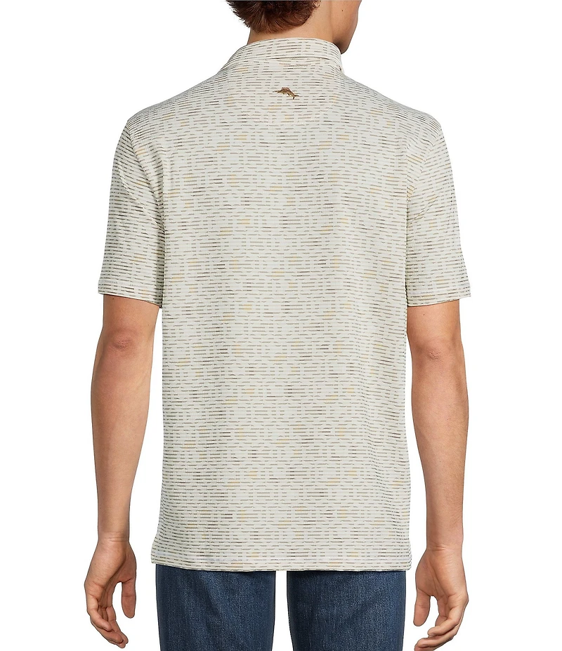 Tommy Bahama Big & Tall Costa Wave Mosaic Short Sleeve Polo Shirt