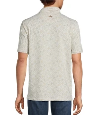 Tommy Bahama Big & Tall Costa Wave Mosaic Short Sleeve Polo Shirt