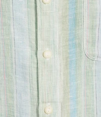 Tommy Bahama Big & Tall Delgada Stripe Long Sleeve Woven Shirt