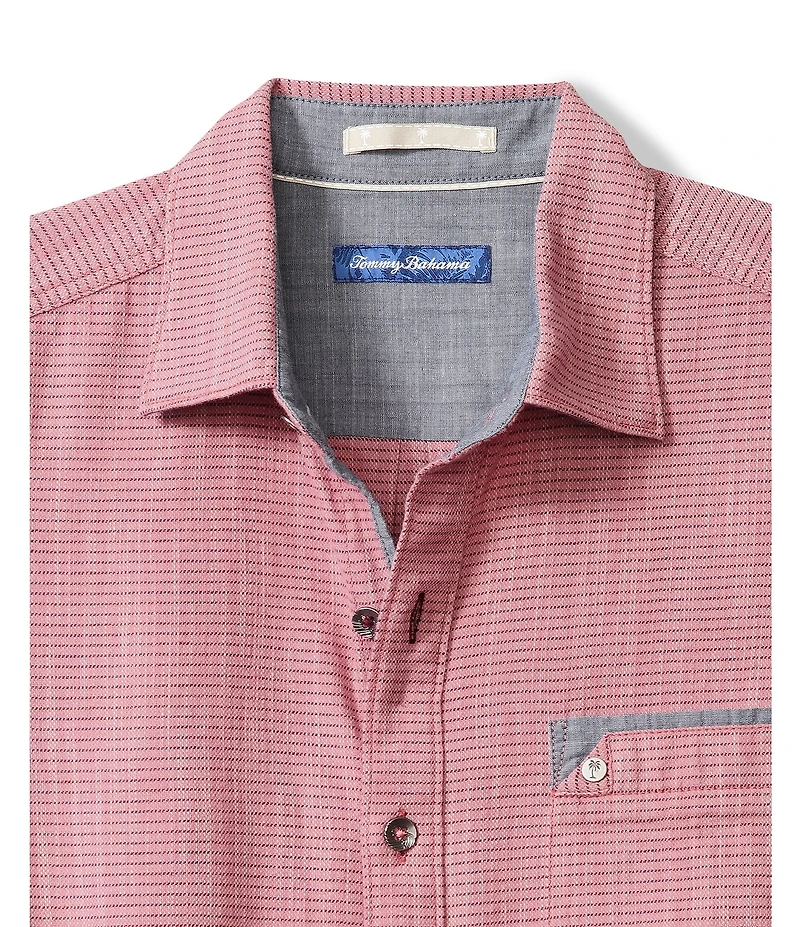 Tommy Bahama Big & Tall Dorado Stripe Long Sleeve Woven Shirt