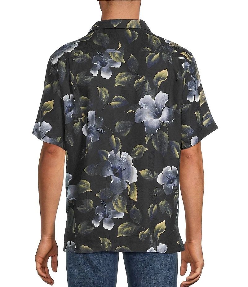 Tommy Bahama Big & Tall Elegant Eclipse Short Sleeve Woven Camp Shirt