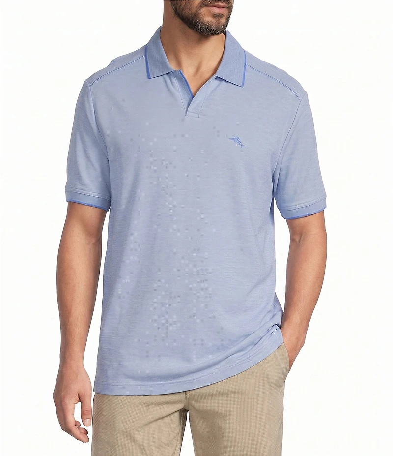 Tommy Bahama Big & Tall Emfielder Johnny Collar Short Sleeve Polo Shirt