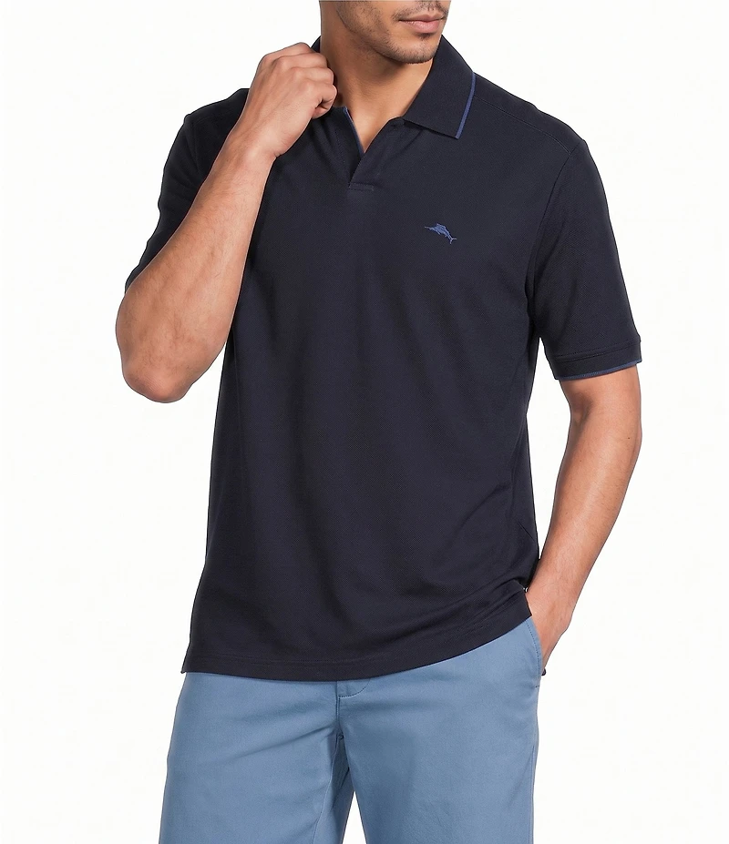 Tommy Bahama Big & Tall Emfielder Johnny Collar Short Sleeve Polo Shirt