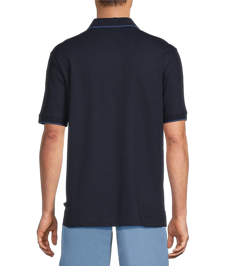 Tommy Bahama Big & Tall Emfielder Johnny Collar Short Sleeve Polo Shirt