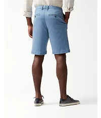 Tommy Bahama Big & Tall Flat-Front Straight Fit Stretch Sateen 10#double; & 11#double; Inseam Boracay Shorts