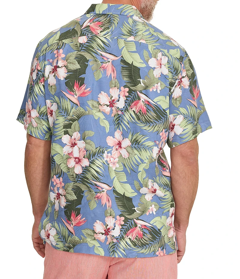 Tommy Bahama Big & Tall Flora Festival Short Sleeve Woven Camp Shirt