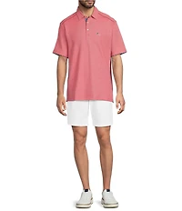 Tommy Bahama Big & Tall Geo Rio 5 O' Clock Americana Short Sleeve Polo Shirt