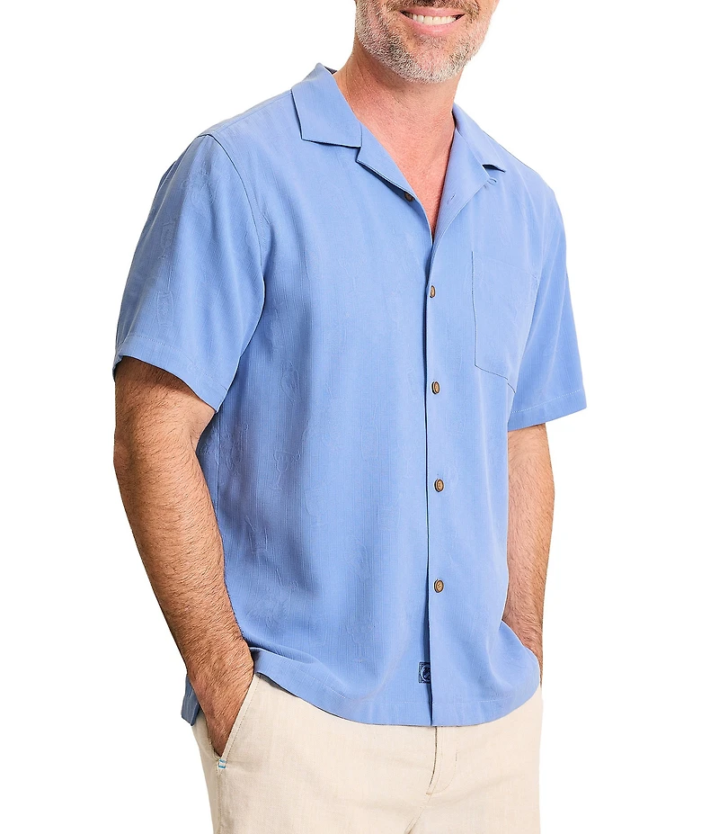 Tommy Bahama Big & Tall Hangin' With The Guys Short Sleeve Woven Camp Shirt