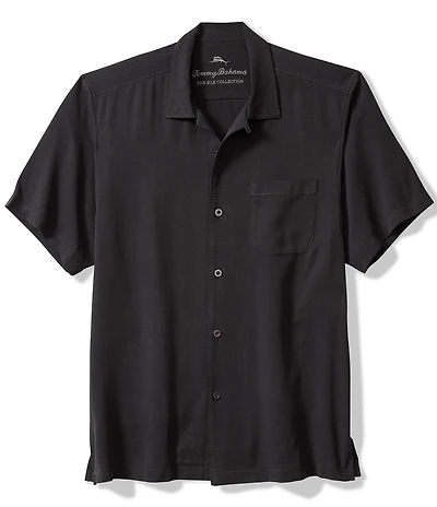 Tommy Bahama Big & Tall Harbor Luxe Short Sleeve Woven Camp Shirt