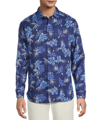 Tommy Bahama Big & Tall Hibiscus Oasis Long Sleeve Woven Shirt
