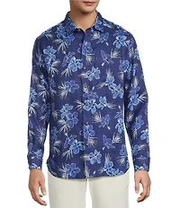 Tommy Bahama Big & Tall Hibiscus Oasis Long Sleeve Woven Shirt