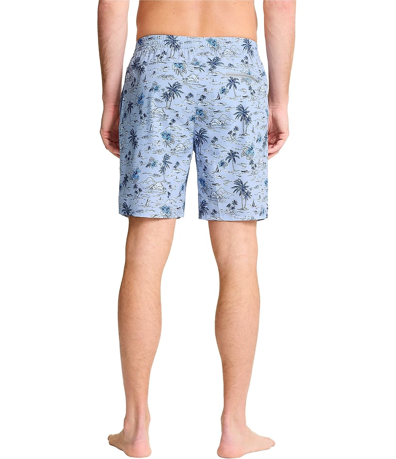Tommy Bahama Big & Tall Huntington Beach Views E-Waist Hybrid 8#double; Inseam and 9#double; Inseam Shorts