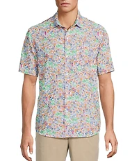 Tommy Bahama Big & Tall IslandZone Bahama Coast Amalfi Views Short Sleeve Woven Shirt