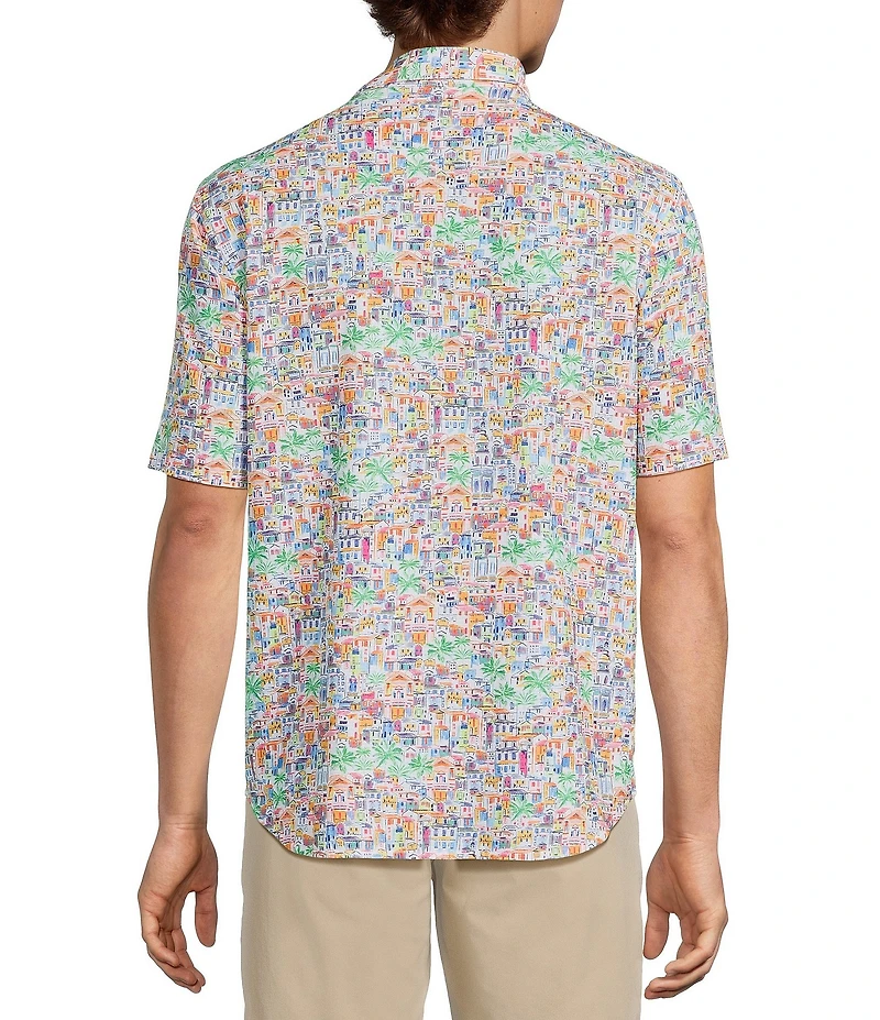 Tommy Bahama Big & Tall IslandZone Bahama Coast Amalfi Views Short Sleeve Woven Shirt