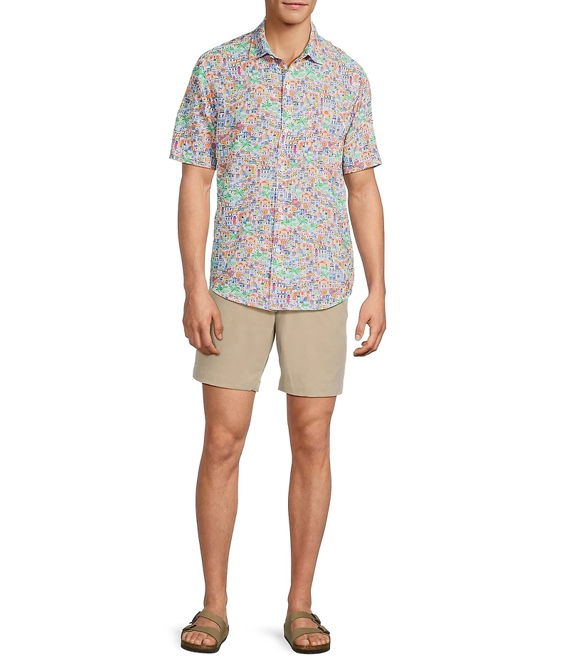 Tommy Bahama Big & Tall IslandZone Bahama Coast Amalfi Views Short Sleeve Woven Shirt