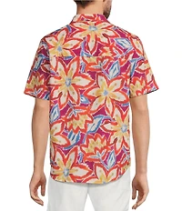 Tommy Bahama Big & Tall IslandZone Bahama Coast Floral Fusion Short Sleeve Woven Shirt