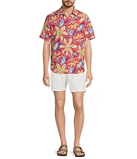 Tommy Bahama Big & Tall IslandZone Bahama Coast Floral Fusion Short Sleeve Woven Shirt