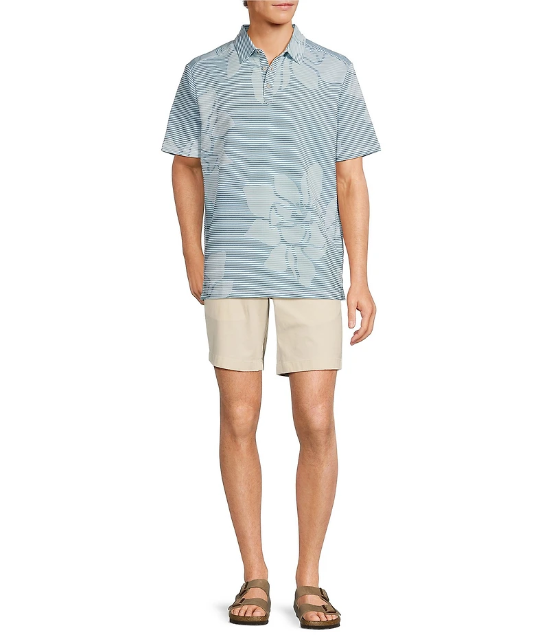Tommy Bahama Big & Tall IslandZone Costa Wave Grande Fiorisce Short Sleeve Polo Shirt