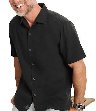 Tommy Bahama Big & Tall Kona Border Short Sleeve Woven Shirt