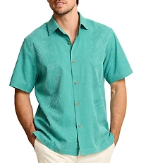 Tommy Bahama Big & Tall Kona Border Short Sleeve Woven Shirt