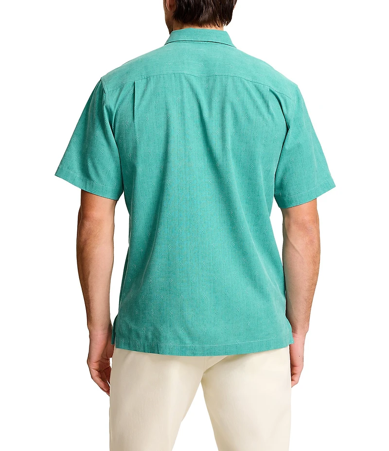 Tommy Bahama Big & Tall Kona Border Short Sleeve Woven Shirt